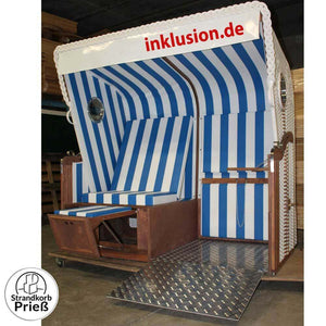 Individueller Inklusion Strandkorb für eine Person plus Rollstuhl - Strandkorb Prieß